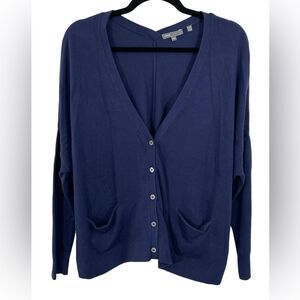 Vince‎ Cashmere Blend Cardigan Sweater Size XS Navy Blue Style 73860